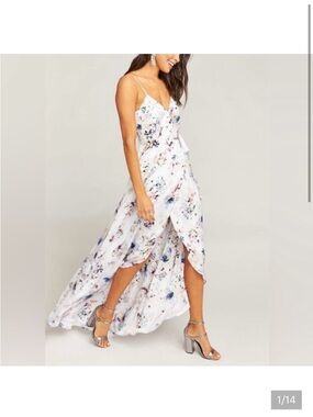Show me your Mumu floral Mariah hi lo wrap dress S